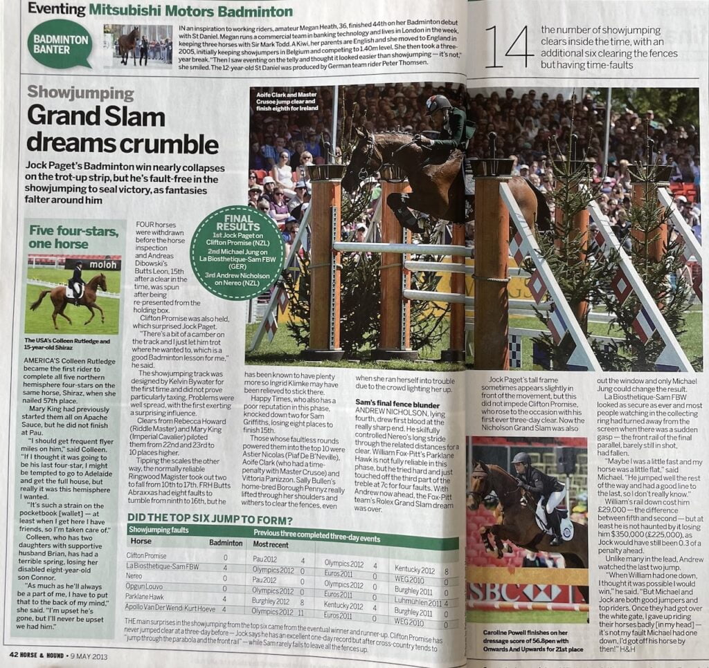 Horse & Hound Article